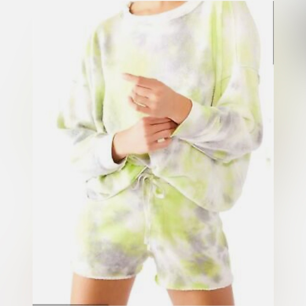 Free People NWT Medium Kelly Washed Full Set in Citron and Grey - Picture 3 of 16